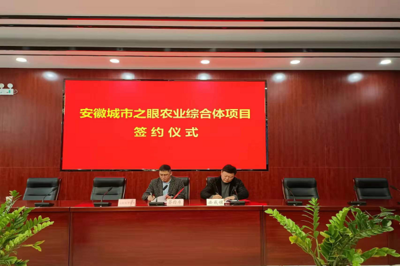 安成鎮參加安徽城市之眼農業綜合體項目簽約儀式，攜手推動新材料技術推廣服務賦能現代農業